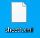 .zipファイルsheet1.xml