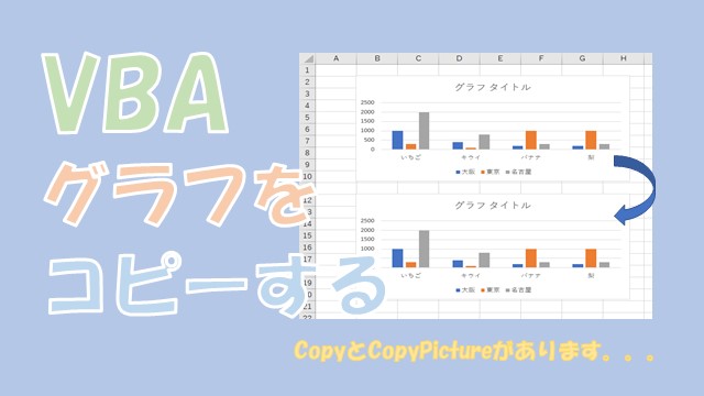 【VBA】グラフをコピーする【CopyとCopyPictureがあります】